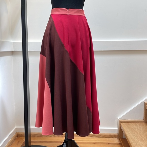 ROKSANDA pink and burgundy Skirt size 8UK XS - Picture 2 of 6